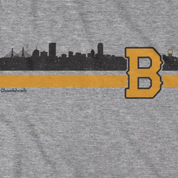 Boston B Black & Gold Sideline T-Shirt
