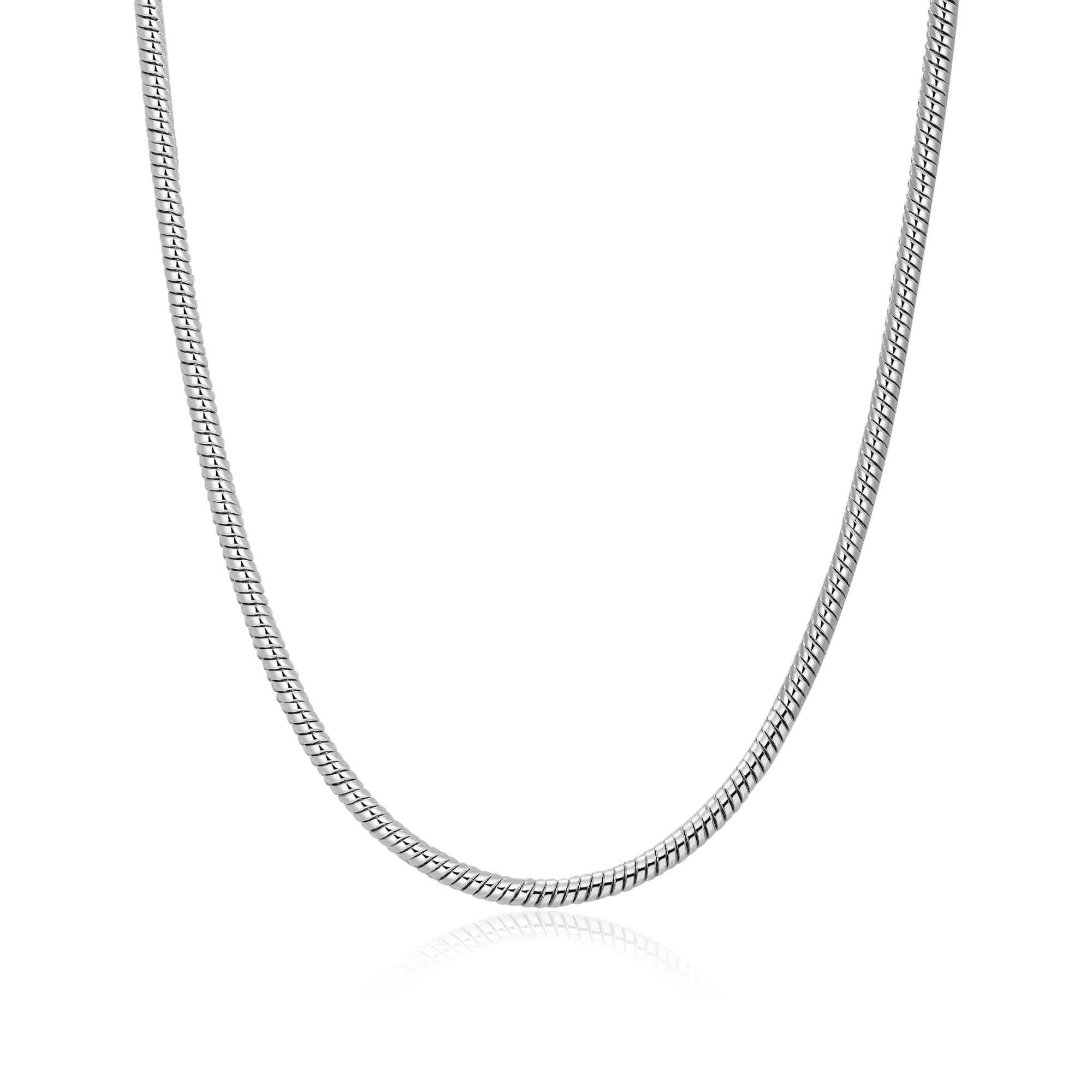 Byzantine Chain & Snake Chain Set - White Gold