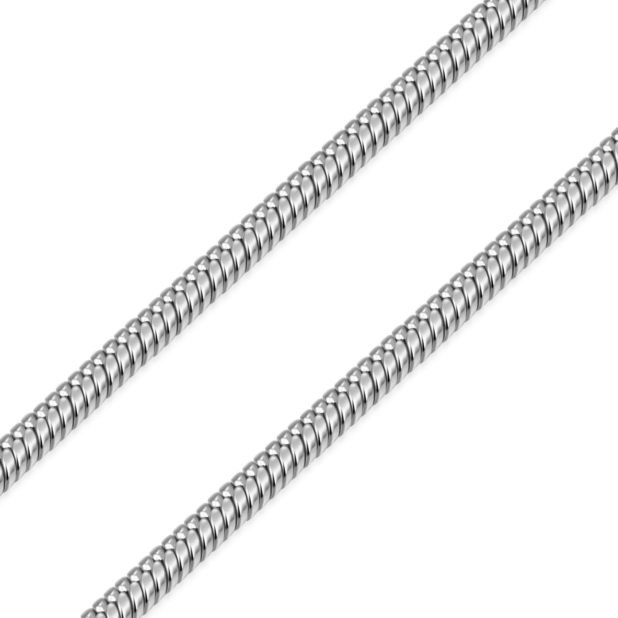 Byzantine Chain & Snake Chain Set - White Gold