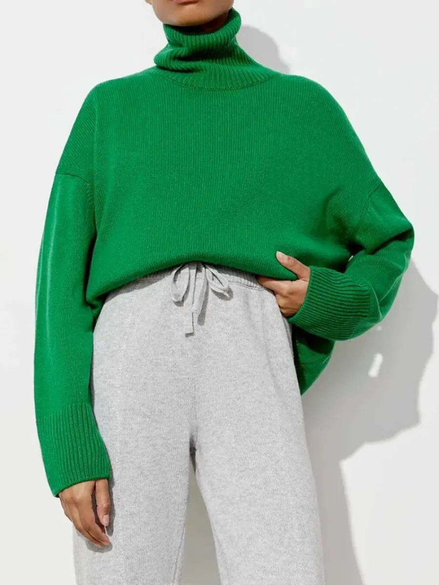 Casual Oversized Knitted Pullover for Women