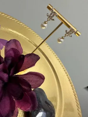 CC Drop Earrings