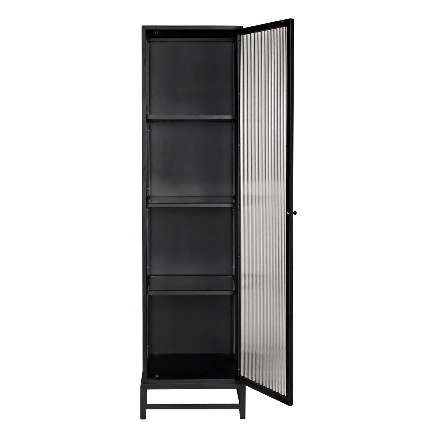 Chandler Tall Cabinet, Black Steel