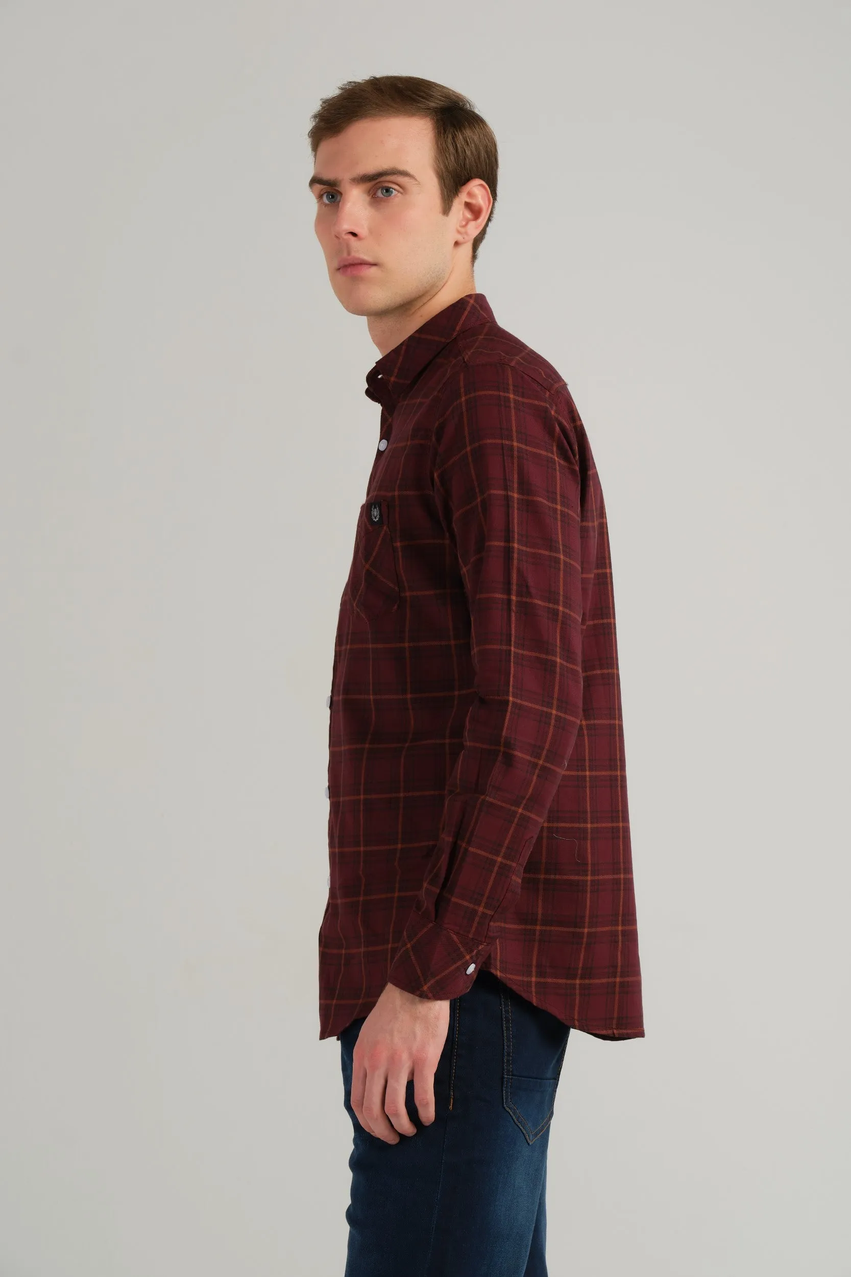 CHECKERED SLIM FIT SHIRT