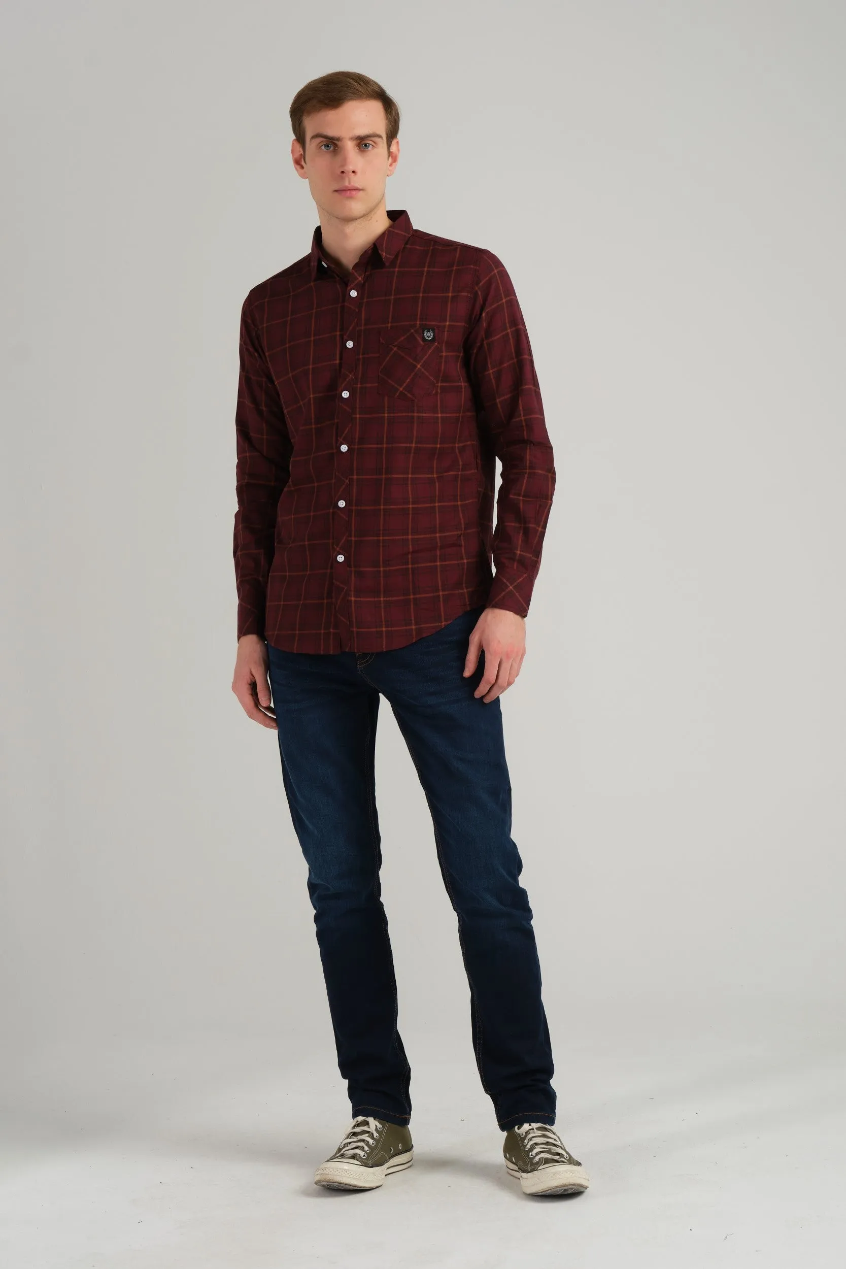 CHECKERED SLIM FIT SHIRT