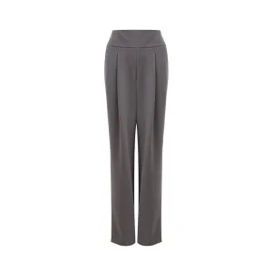 Chic Gray Wool Trousers for Sophisticated Style