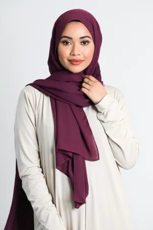 Chiffon Scarf | Aubergine