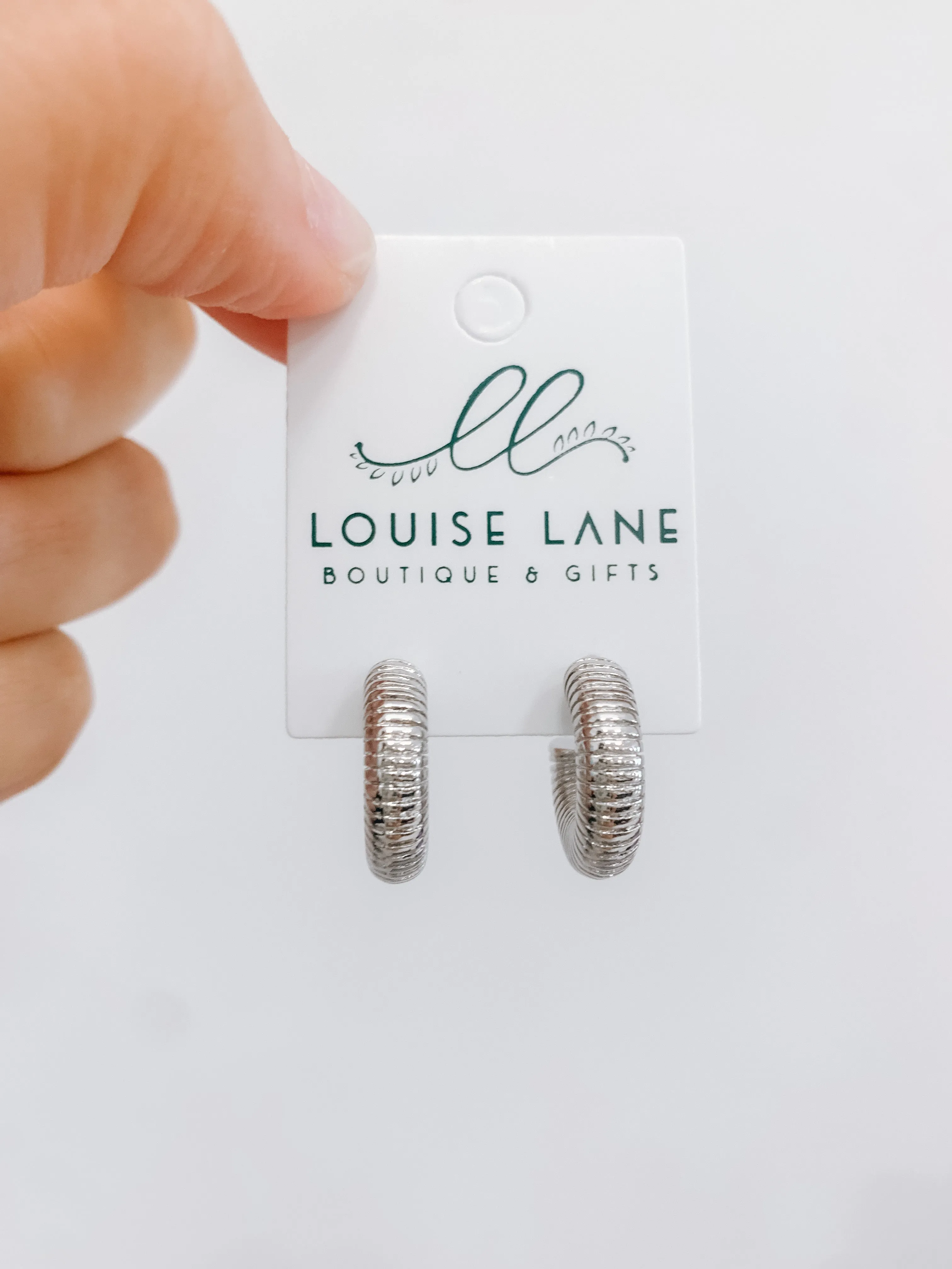 Chunky Textured Hoops