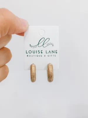 Chunky Textured Hoops