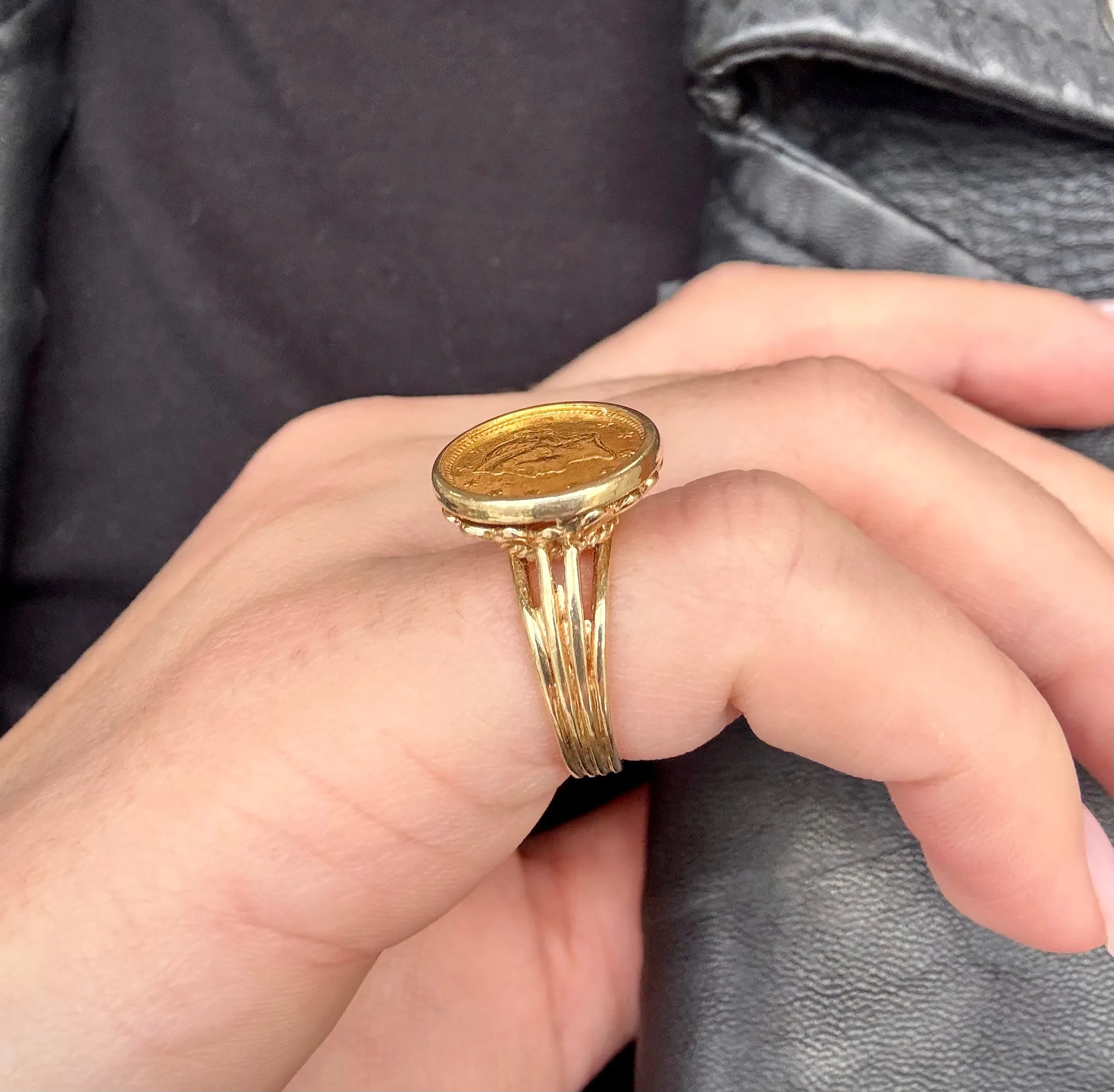 Coin Ring, 14k