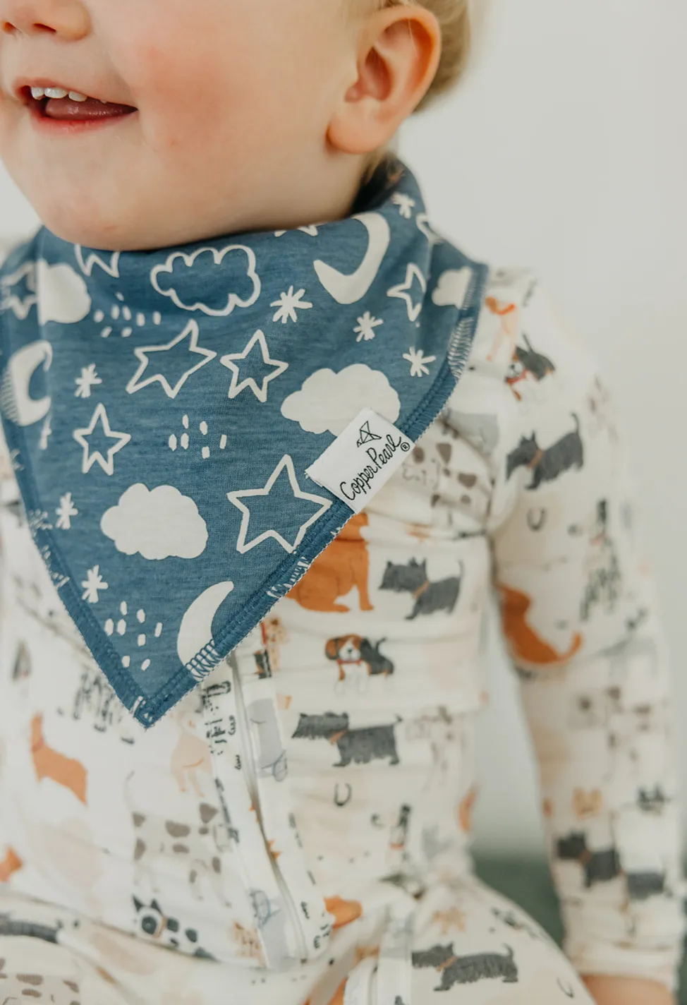 Copper Pearl Rufus Dog Baby Bandana Bib Set (4 Pack)
