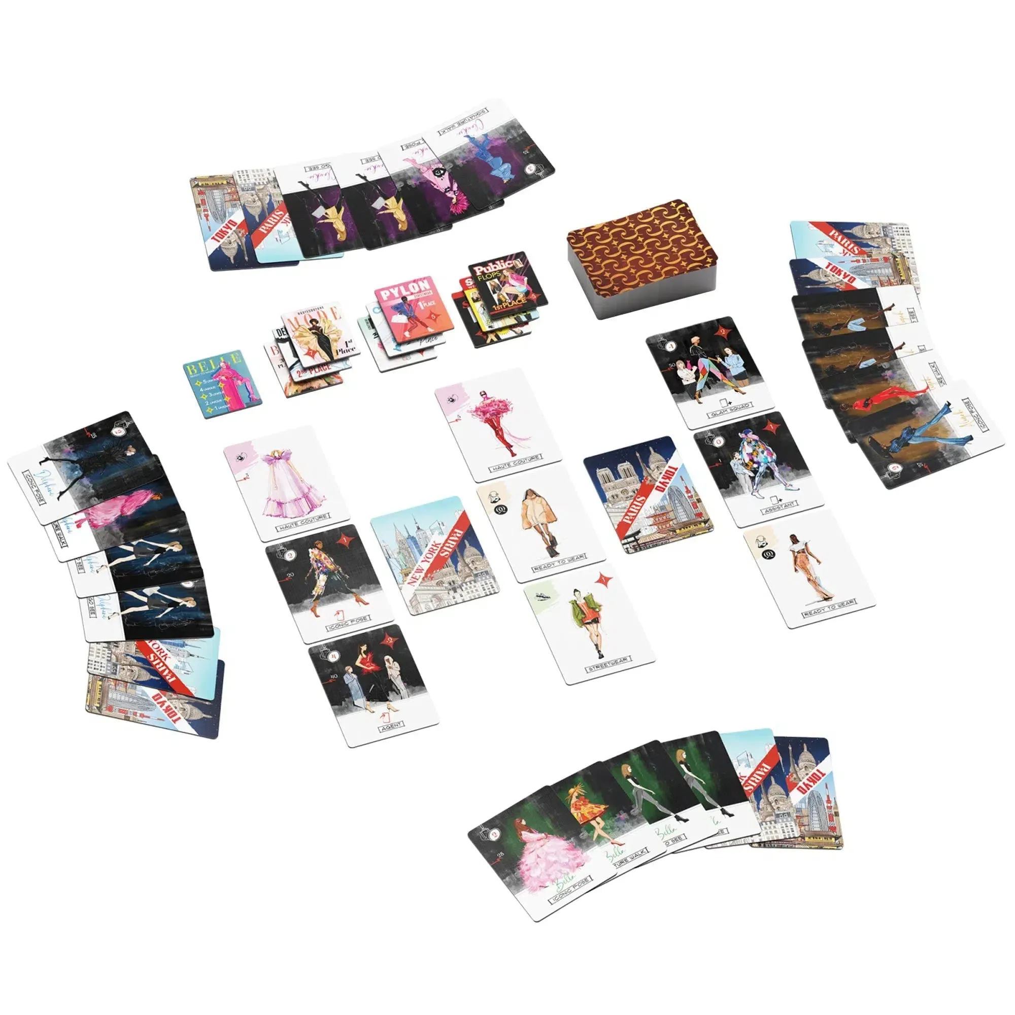 Couture - Competitive Fashion Board Game for Family, and Adults (3-6 Players, Ages 11 ) - Allplay