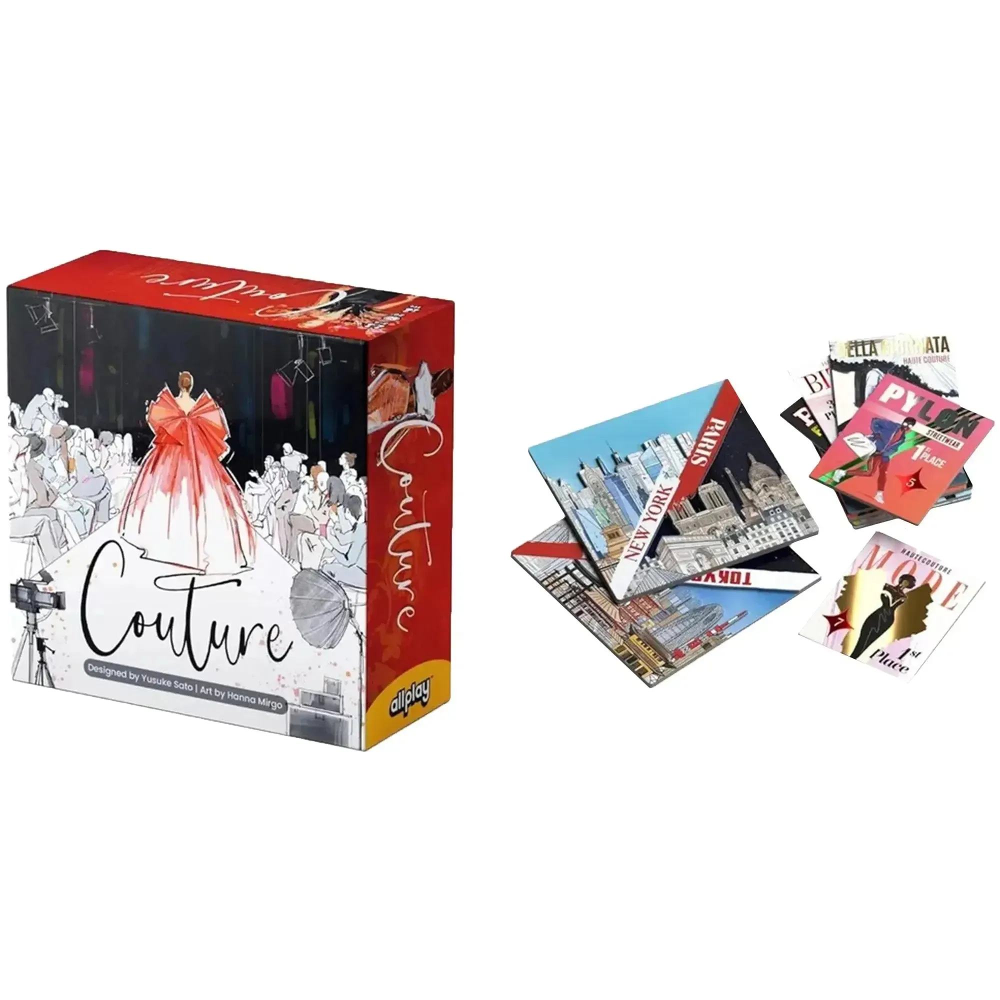 Couture - Competitive Fashion Board Game for Family, and Adults (3-6 Players, Ages 11 ) - Allplay