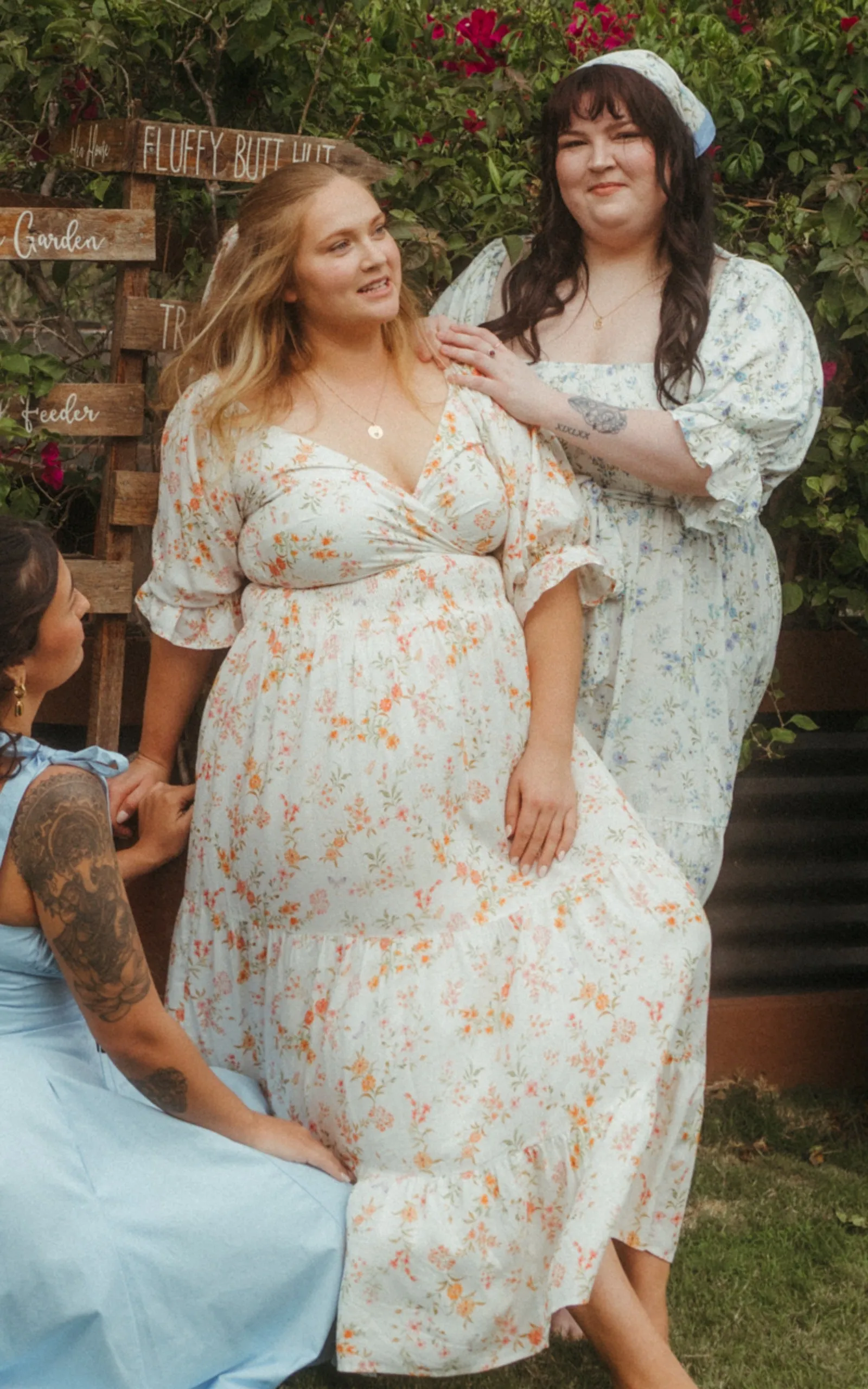 Cozy Staple Dress {Warm floral}