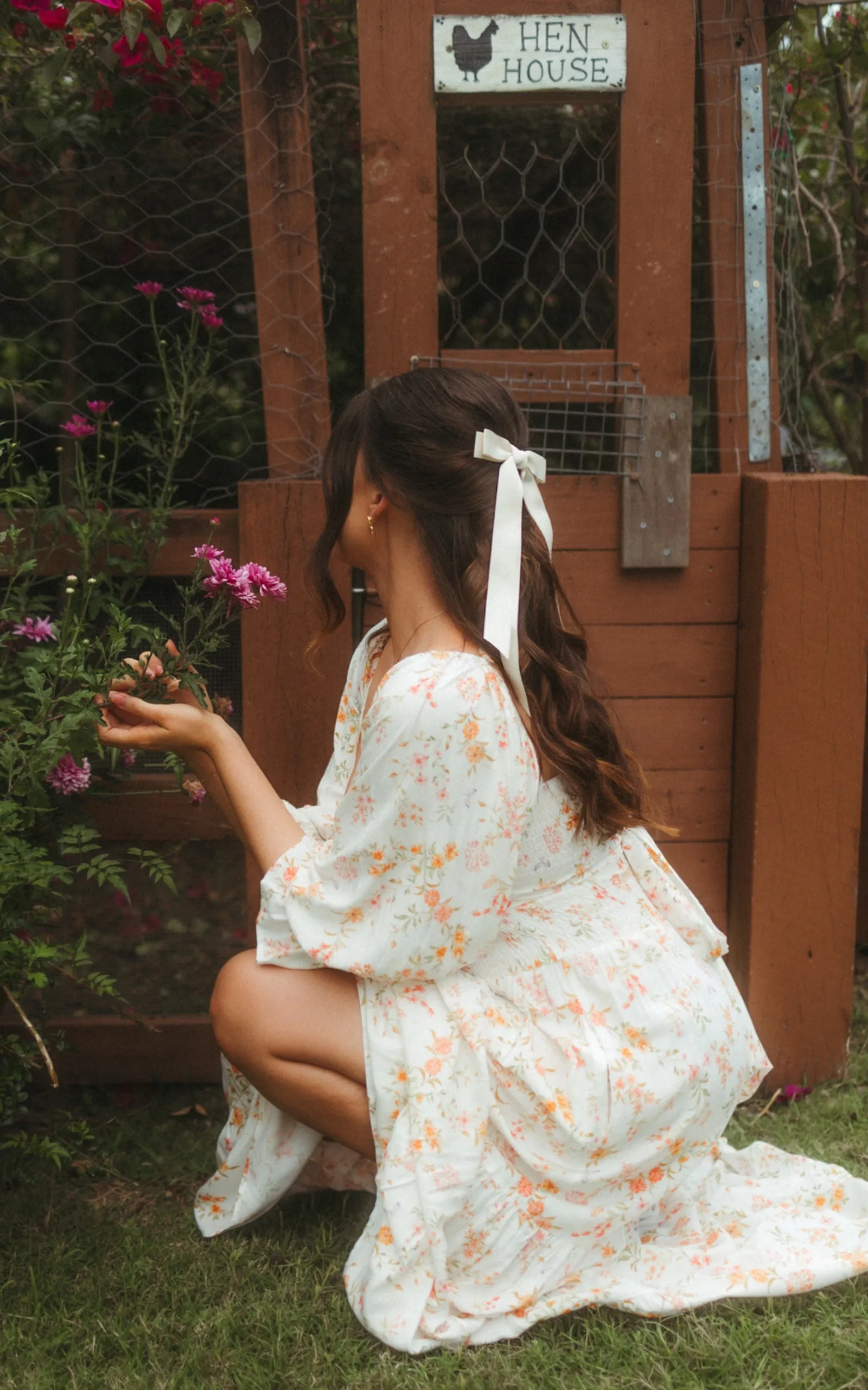 Cozy Staple Dress {Warm floral}