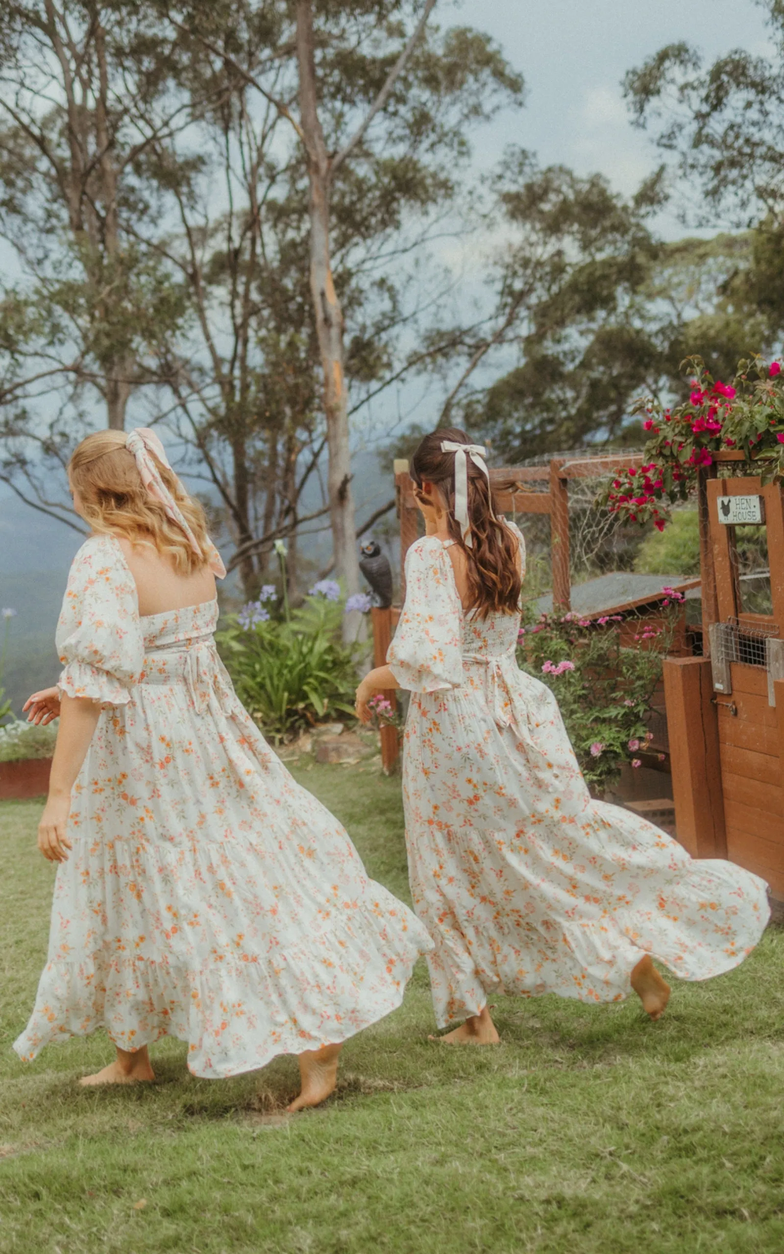 Cozy Staple Dress {Warm floral}