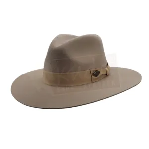 Cross Roads Cowboy Felt Hat - Light Brown