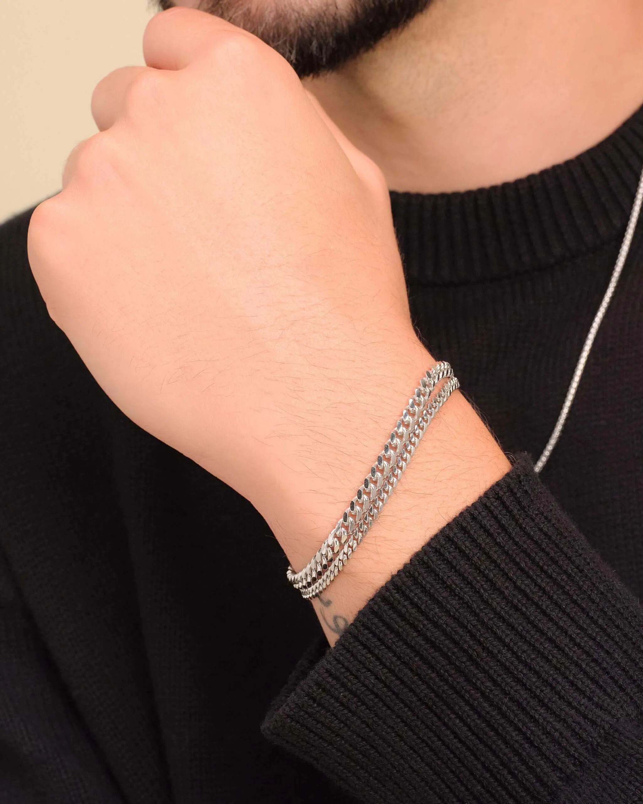 Cuban Link Bracelet Stack