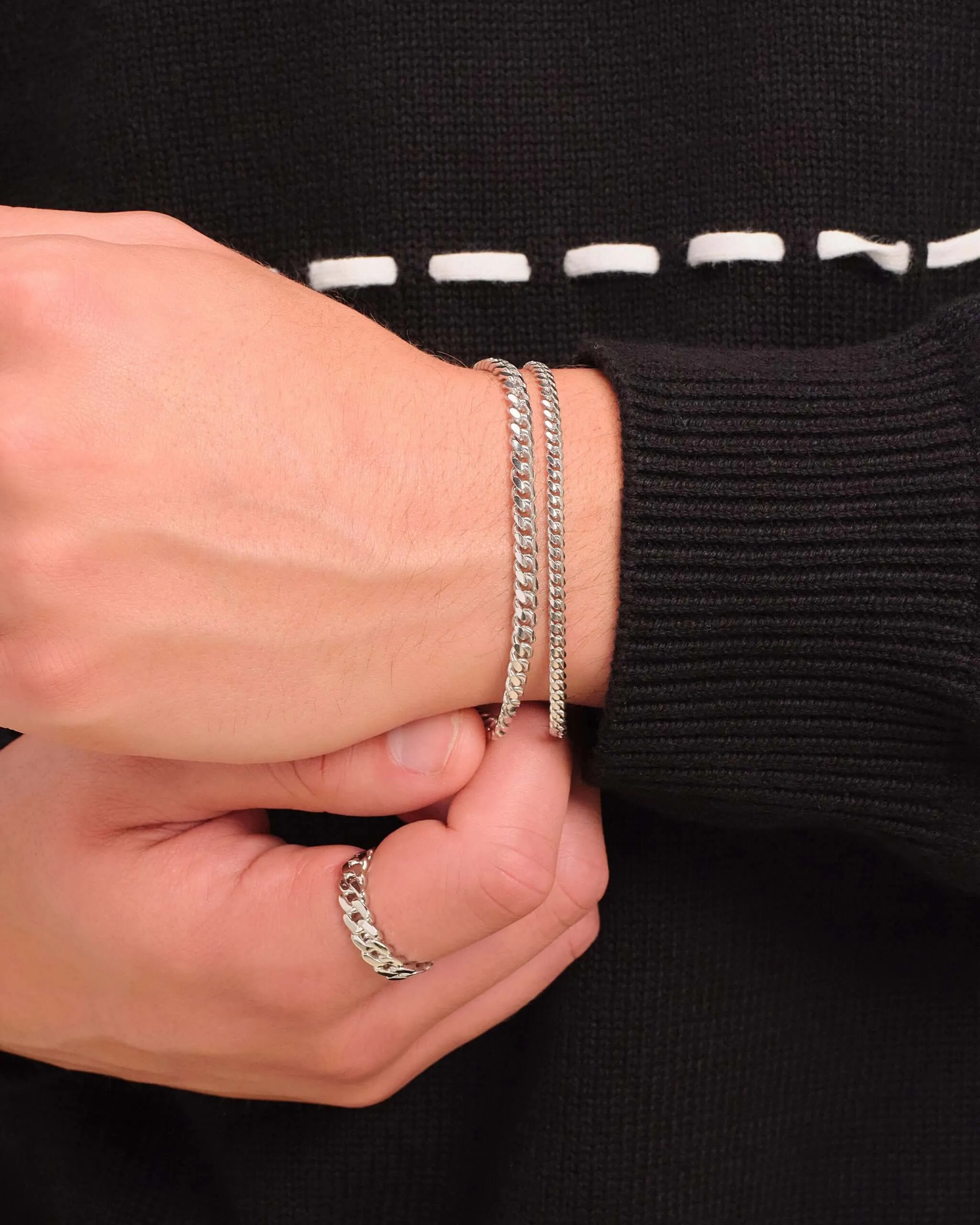 Cuban Link Bracelet Stack