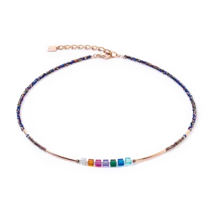 Cube Story Minimalistic Sparkling necklace Multicolour Autumn
