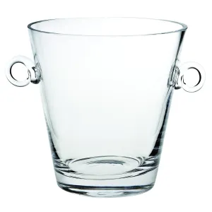 (D) Centerpiece 'Manhattan' Ice Bucket 8"H, Premium Quality Crystal Glass