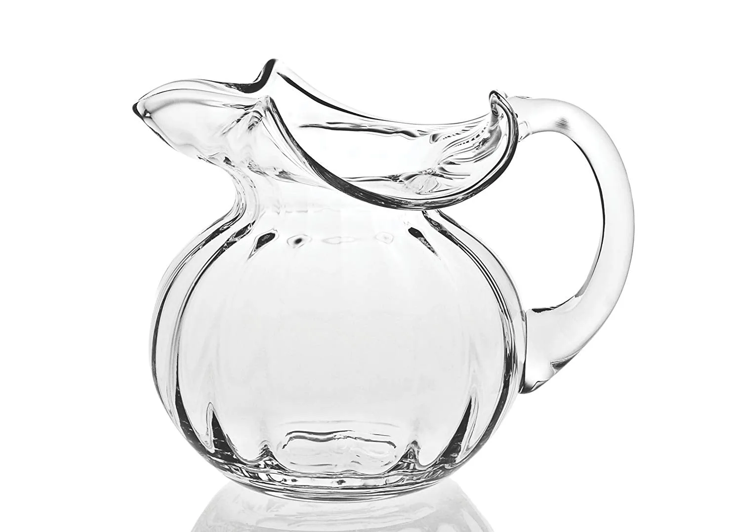(D) 'Hemmingway' Optic 42 Oz, Premium Quality Lead Free Crystal Pitcher