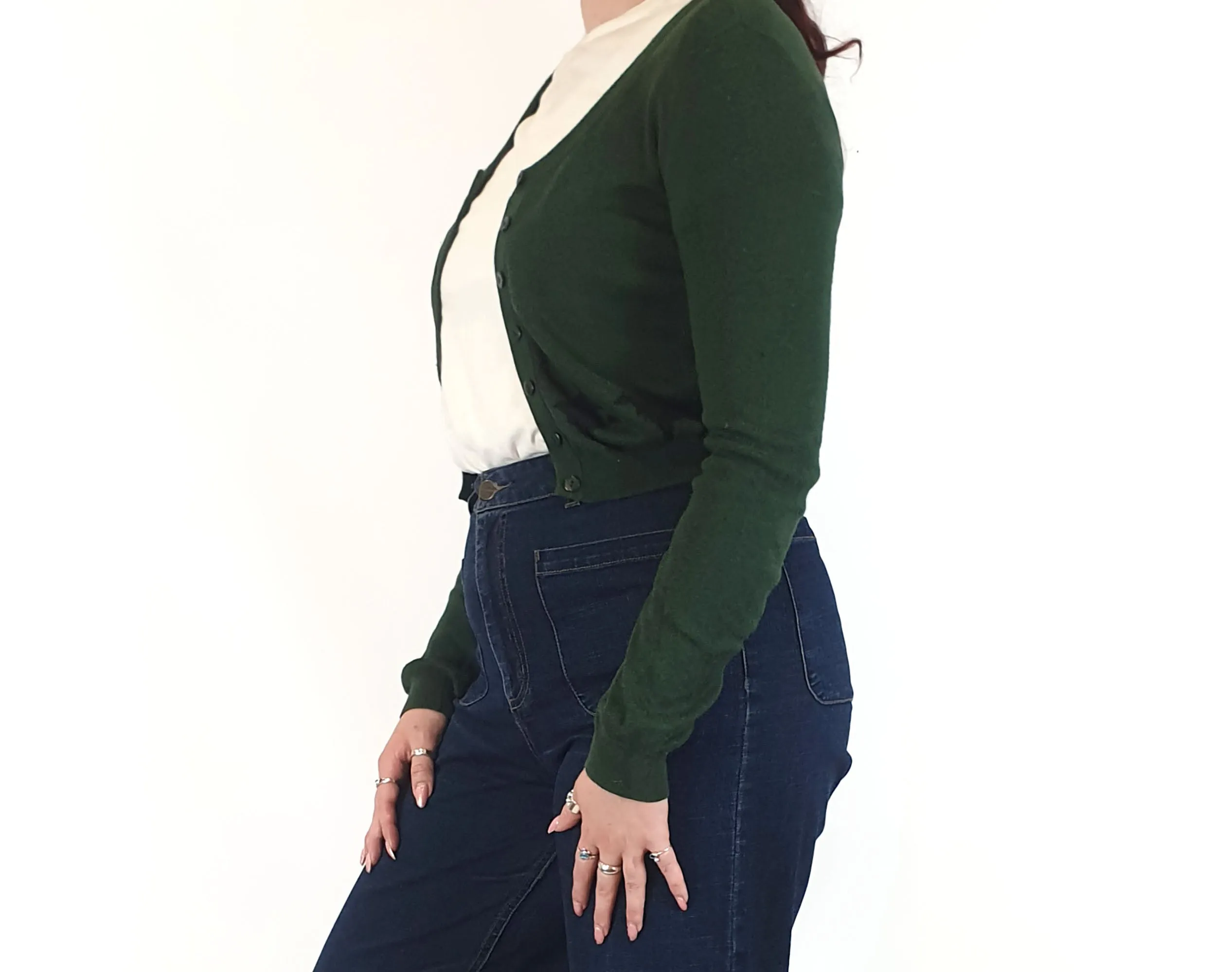 Dangerfield green wolf cardi size 12