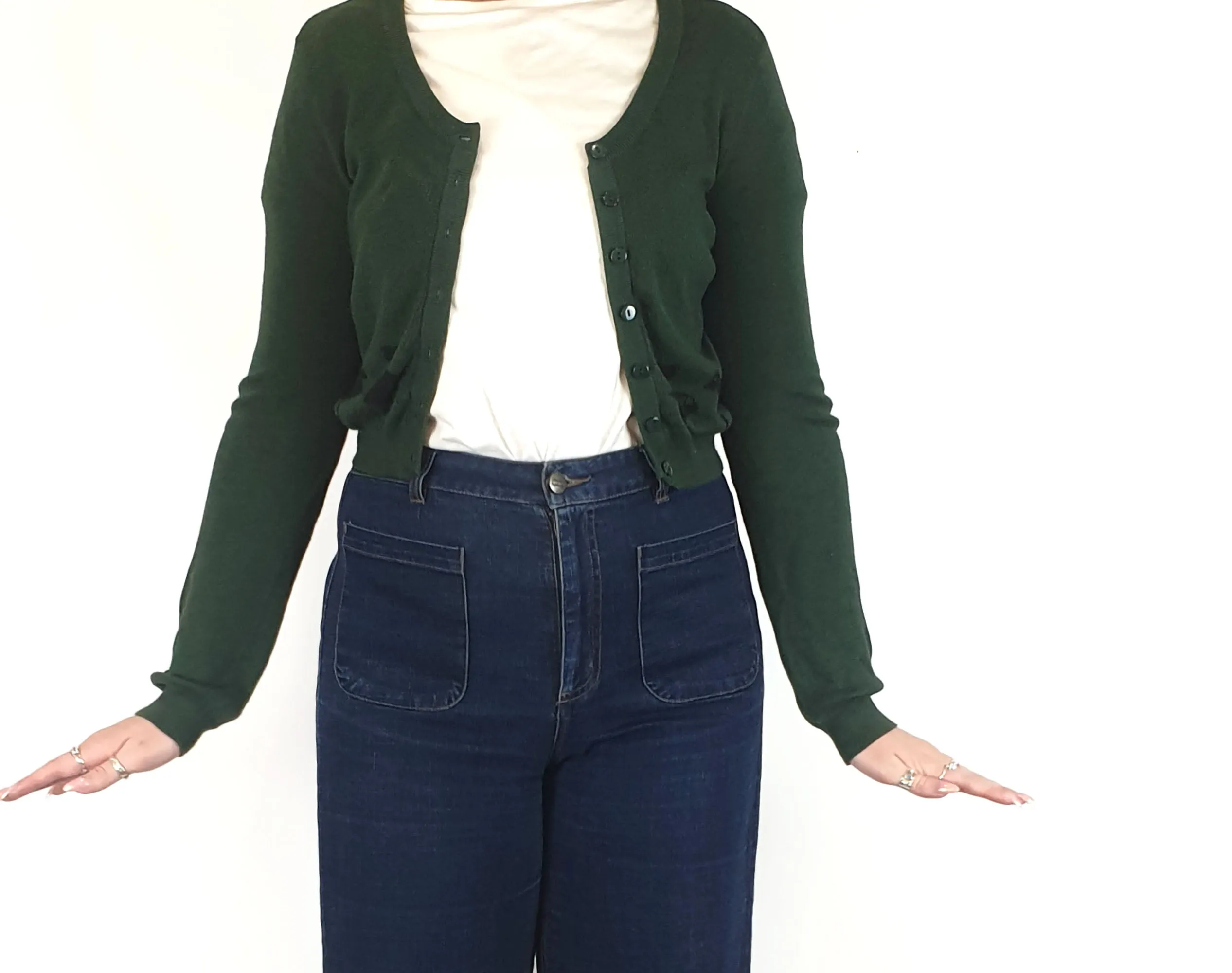 Dangerfield green wolf cardi size 12