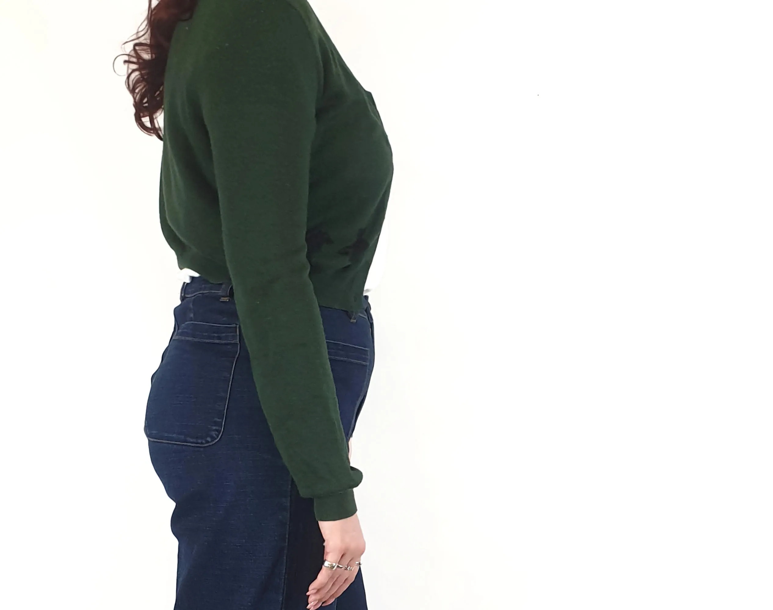 Dangerfield green wolf cardi size 12