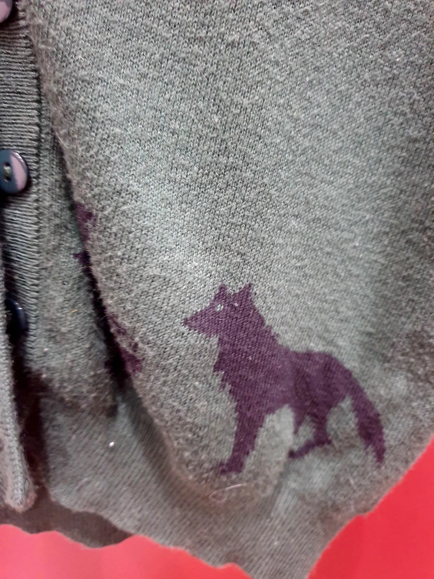 Dangerfield green wolf cardi size 12