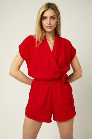 Dazzling Red Romper