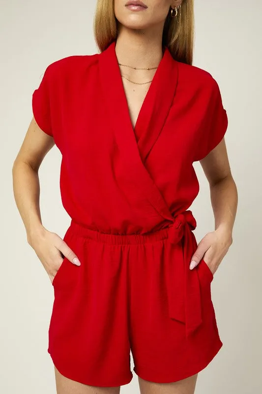 Dazzling Red Romper