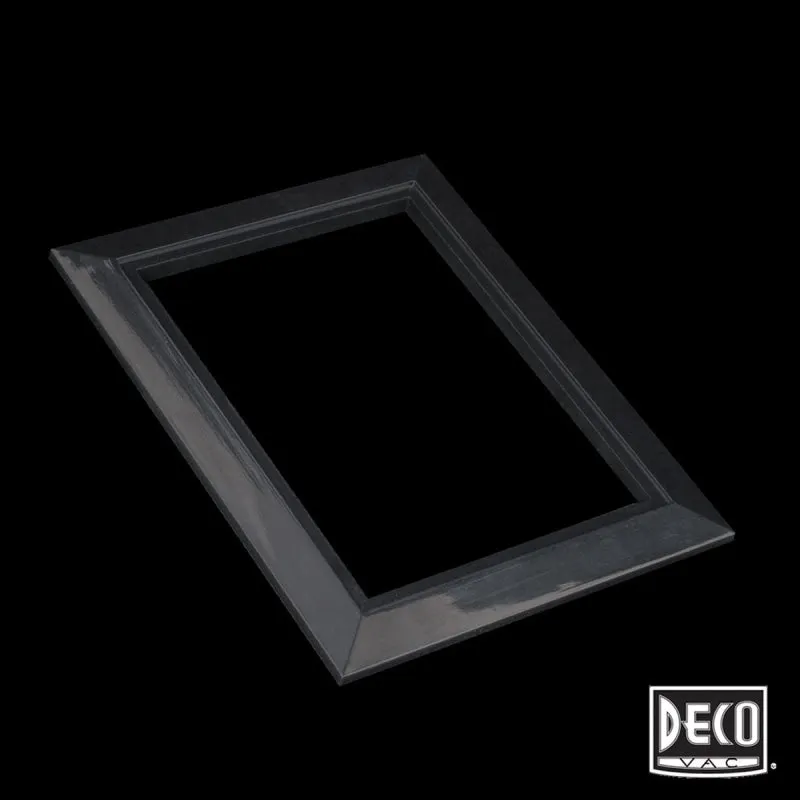 Deco Central Vacuum Wall Valve Trim Plate - Black with Convenient Access
