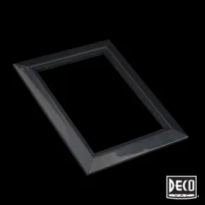 Deco Central Vacuum Wall Valve Trim Plate - Black with Convenient Access