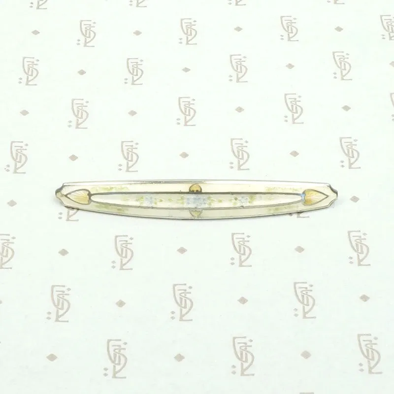 Delicate Pastels Champlevé Enamel Bar Pin