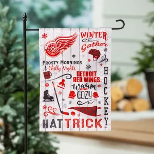 Detroit Red Wings, Moire Flag, GDN, Fall Seasonal,14m4359