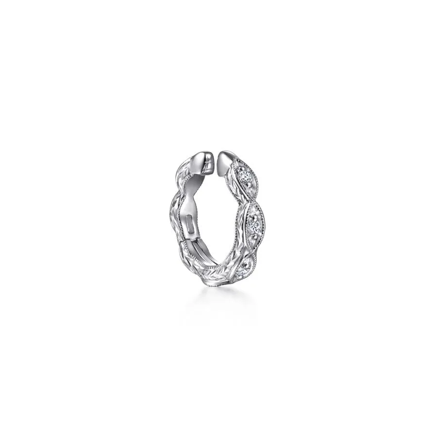 Diamond Ear Cuff 14k