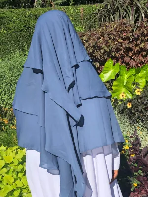 Diamond Khimar 3 Layer - Sarah