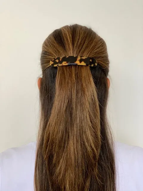 Diane Medium Onyx Hair Clip