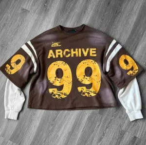Digital Printing L Hooded Pocket Pullover Sweater