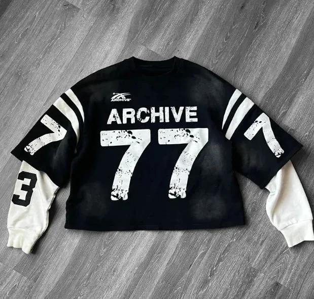 Digital Printing L Hooded Pocket Pullover Sweater