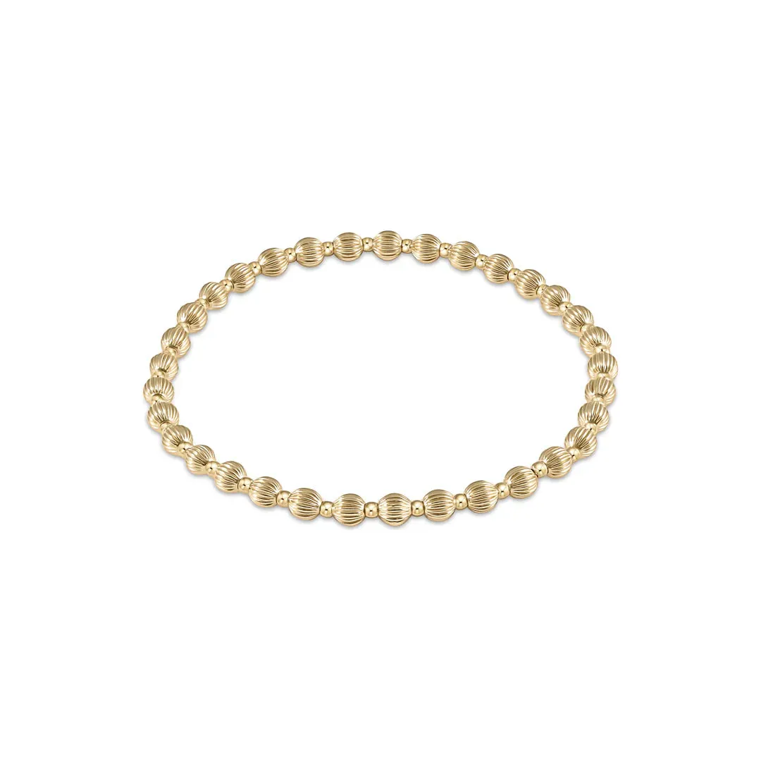 Dignity Grateful Gold Filled 4mm Bead Bracelet
