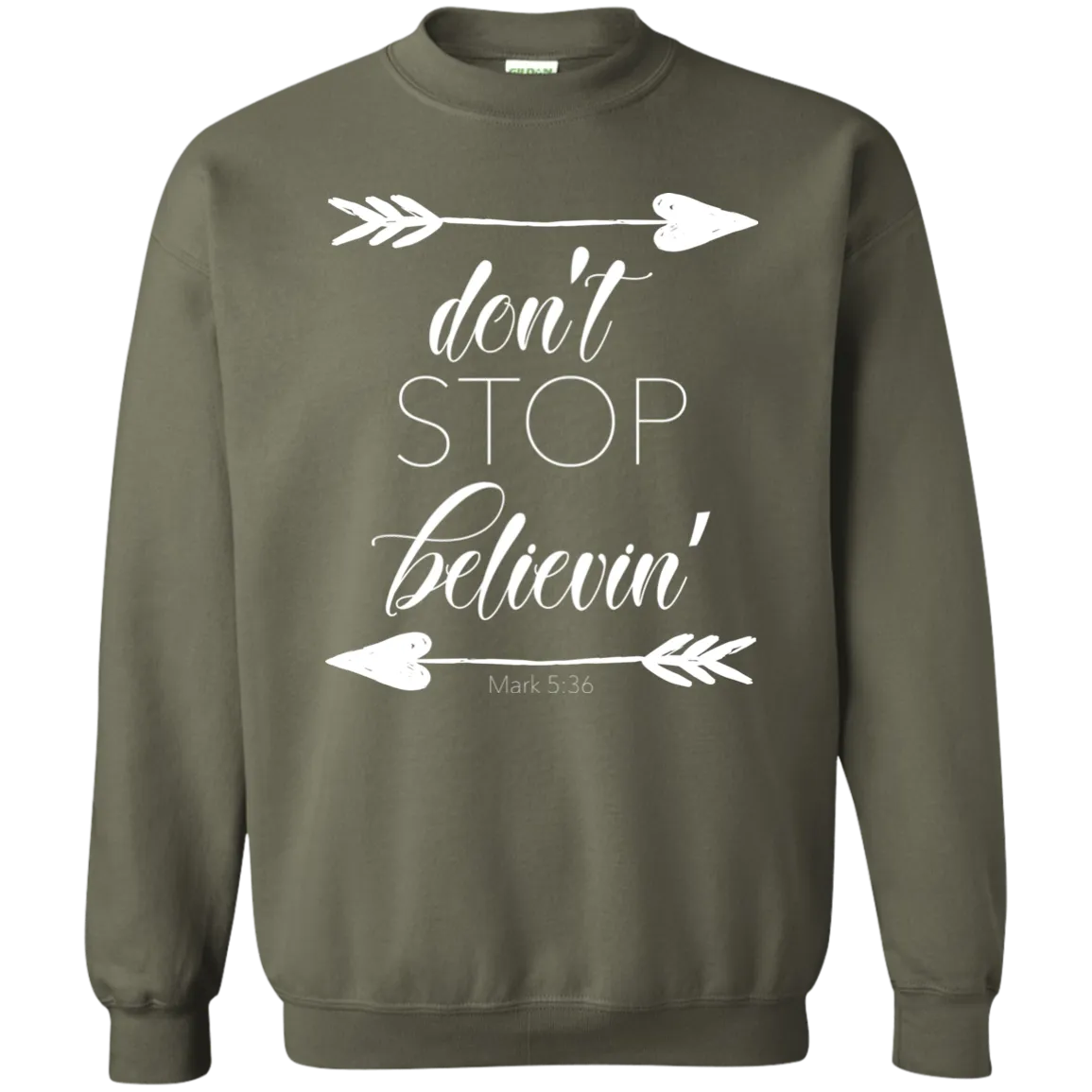 Don’t Stop Believin’ Crewneck Sweatshirt – Inspiring and Cozy, Perfect for Every Dreamer