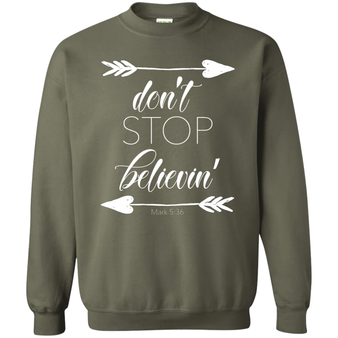 Don’t Stop Believin’ Crewneck Sweatshirt – Inspiring and Cozy, Perfect for Every Dreamer