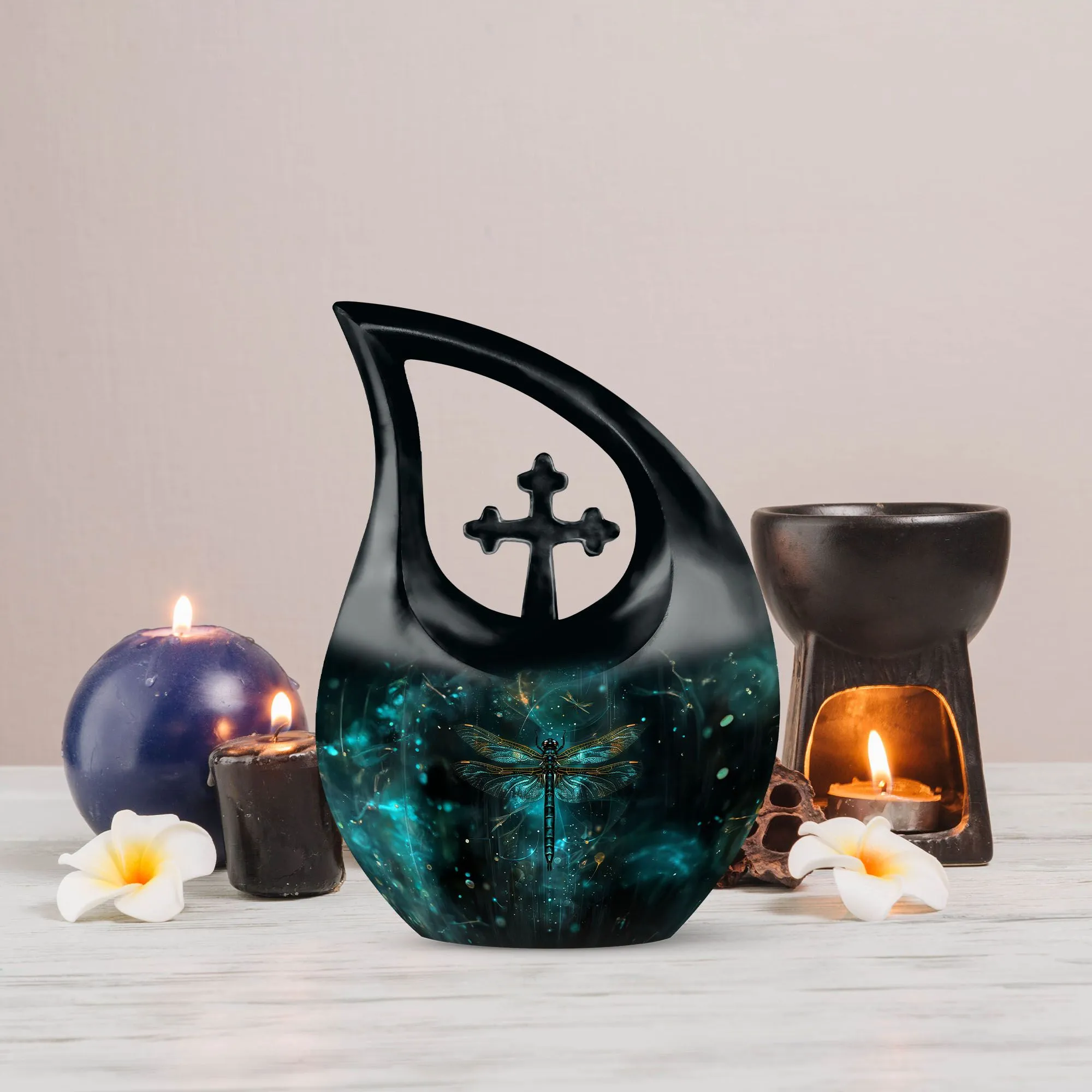 Dragonfly Theme Urn - Sophisticated Memorial Magnificence