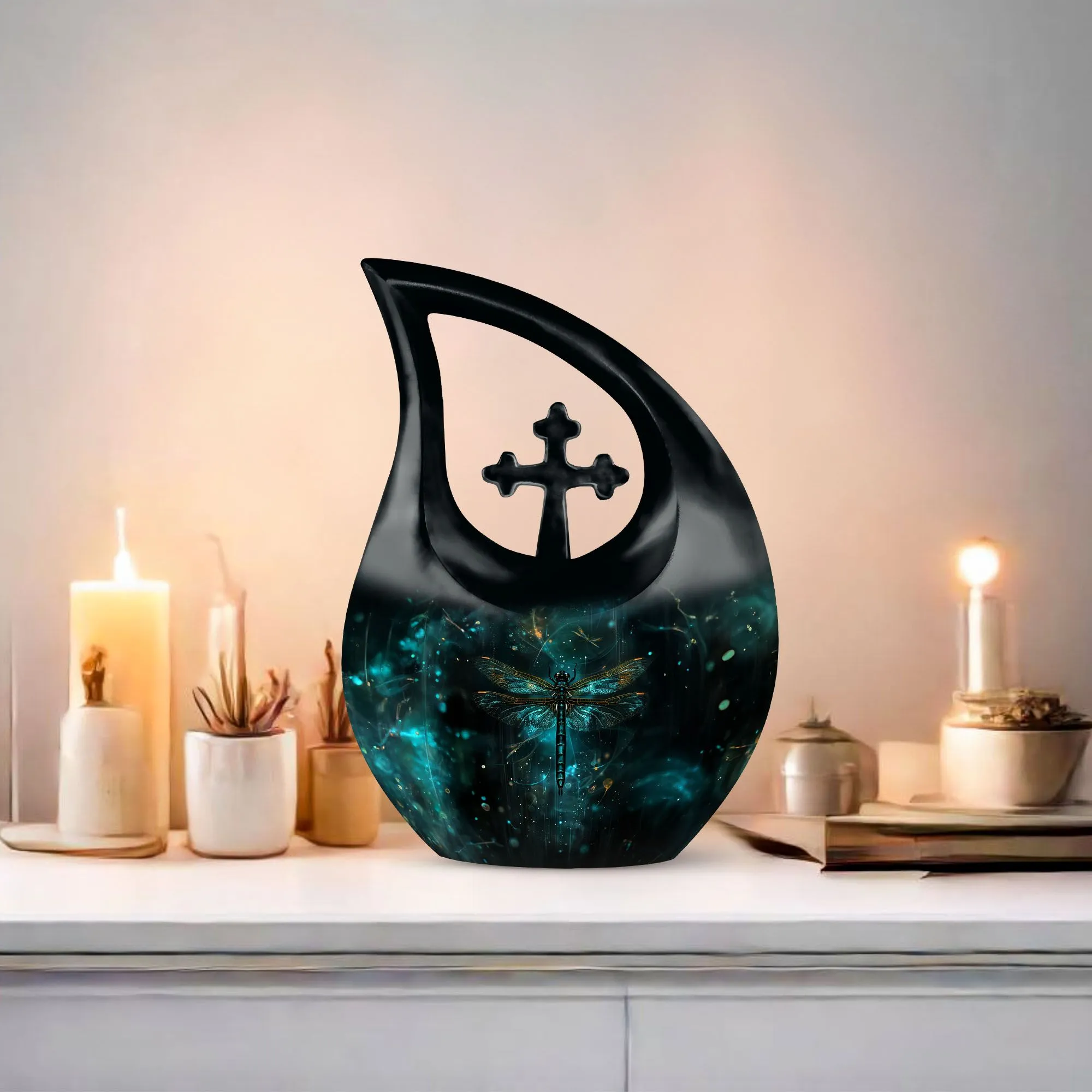 Dragonfly Theme Urn - Sophisticated Memorial Magnificence