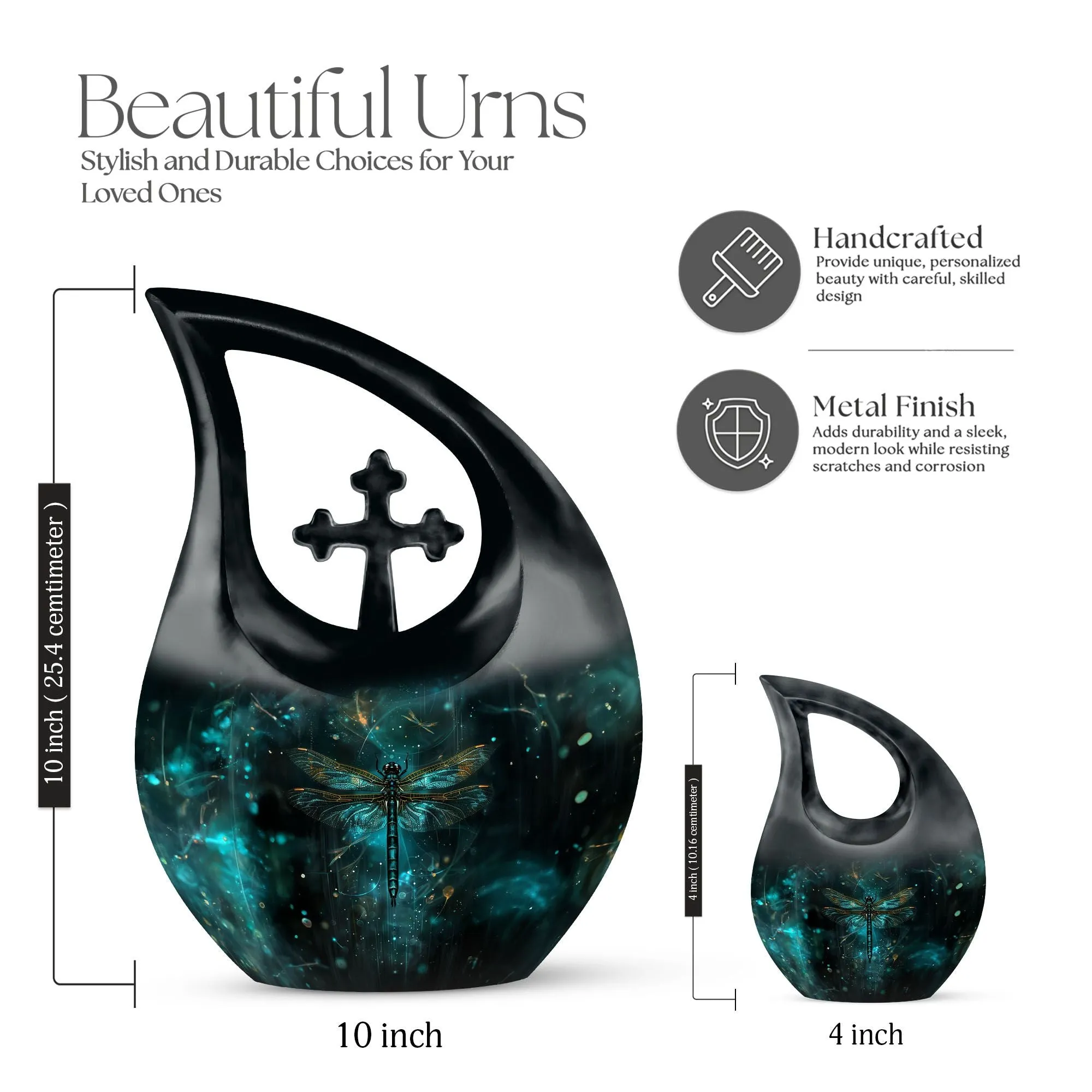 Dragonfly Theme Urn - Sophisticated Memorial Magnificence