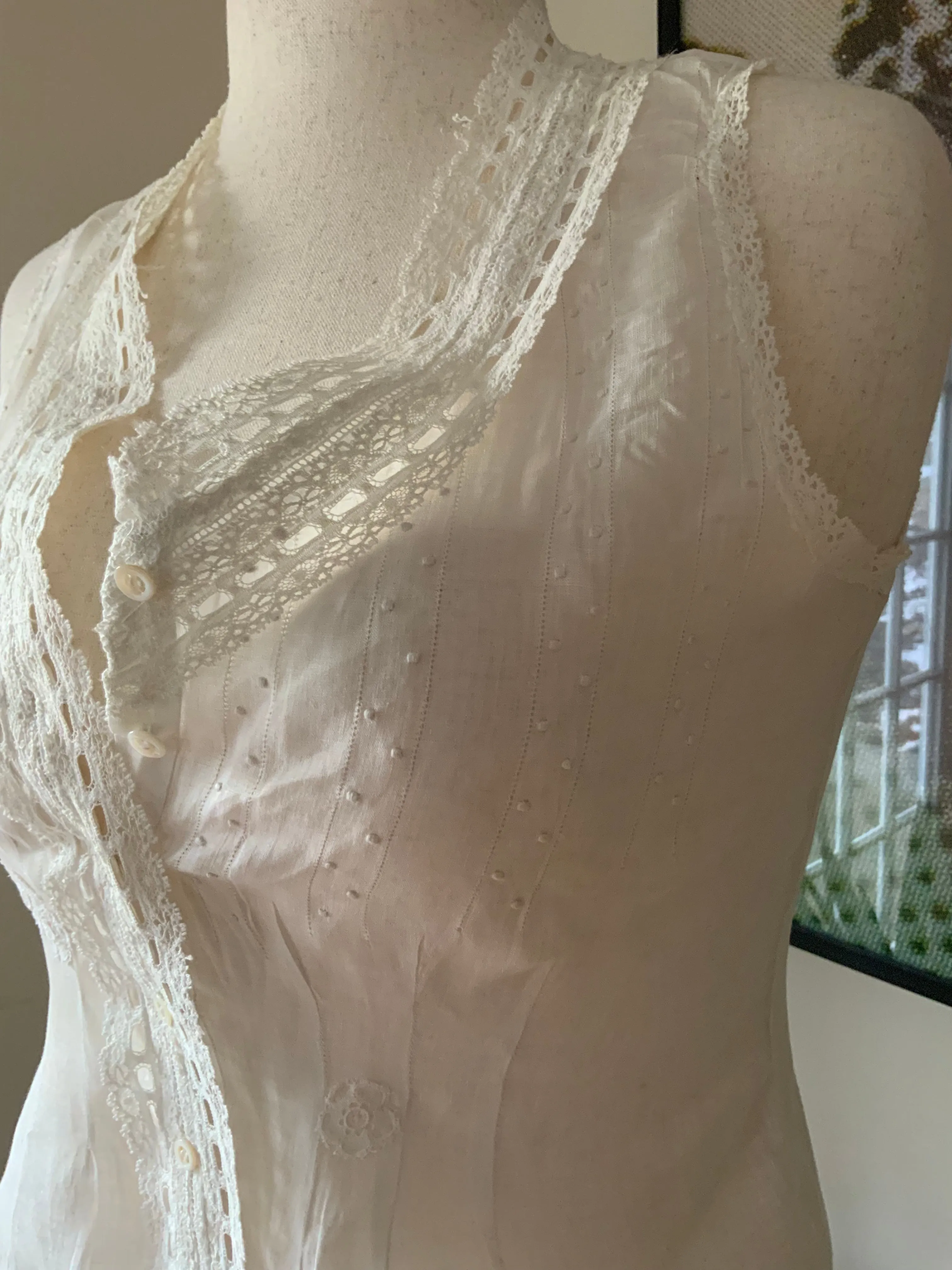 Edwardian Cotton Blouse - 1910 -ED16
