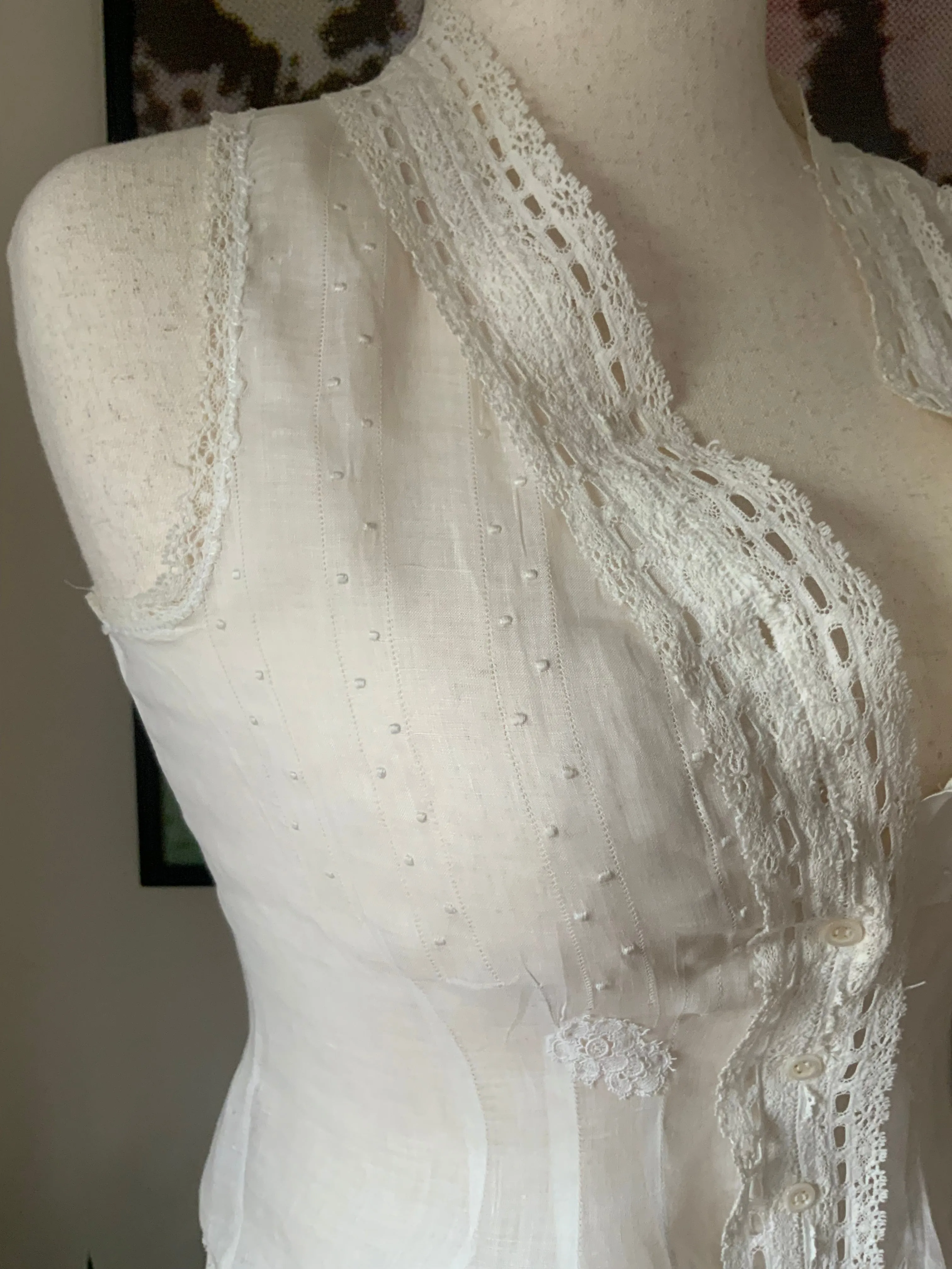 Edwardian Cotton Blouse - 1910 -ED16