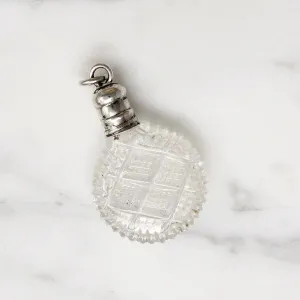 Edwardian Cut Crystal & Sterling Pendant