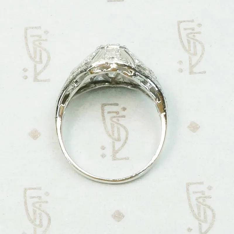 Edwardian Diamond & Filigree Bombé Ring